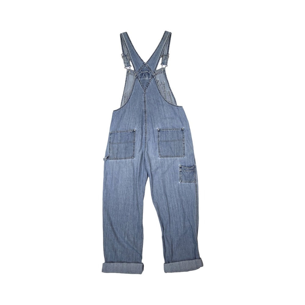 VTG Y2K Old Navy Blue Jeans Denim Overalls Light Wash Baggy Oversize Grunge - Picture 7 of 9